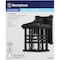 Westinghouse One-Light Outdoor Wall Lantern, Dusk Dawn Sens, Txtrd Blk Almn Clr Gls 6204500 - alternate 3
